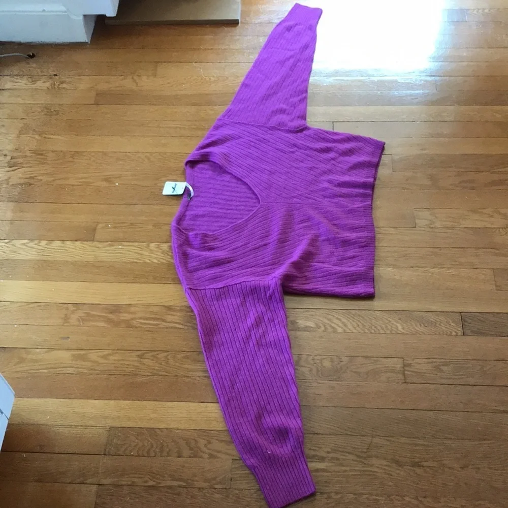 NWT Free People Elias Cashmere Sweater purple